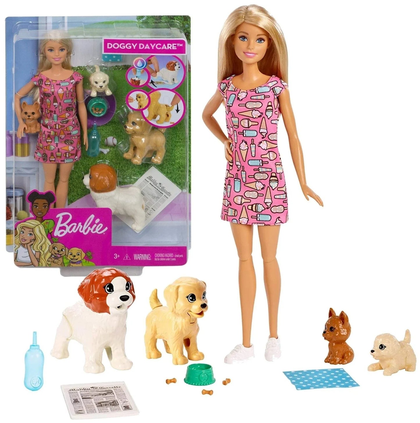 Barbie Pet Care Fashion Doll with Puppy - Blonde