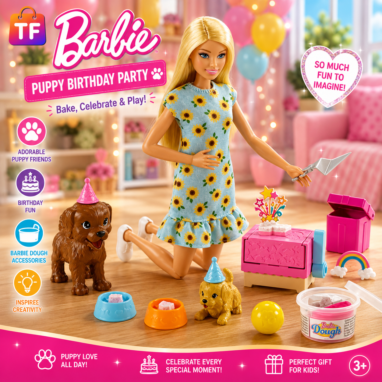 Barbie Pet Care Fashion Doll with Puppy - Blonde