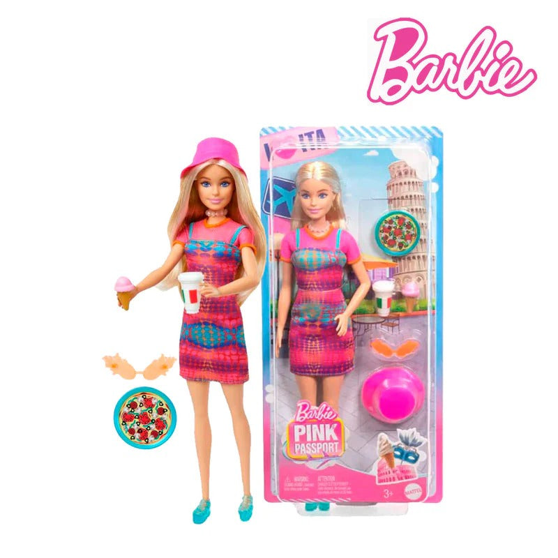 Barbie Pink Passport Italy Travel Doll with Accessories