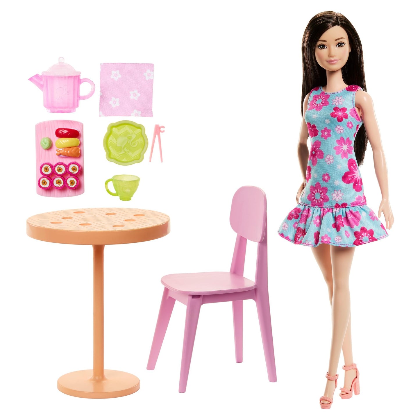 Barbie Pink Passport Japan Café Doll Playset