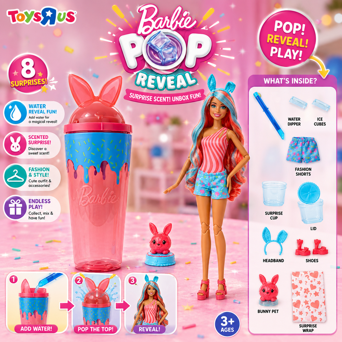Barbie Pop Reveal Shake Doll with Accessories