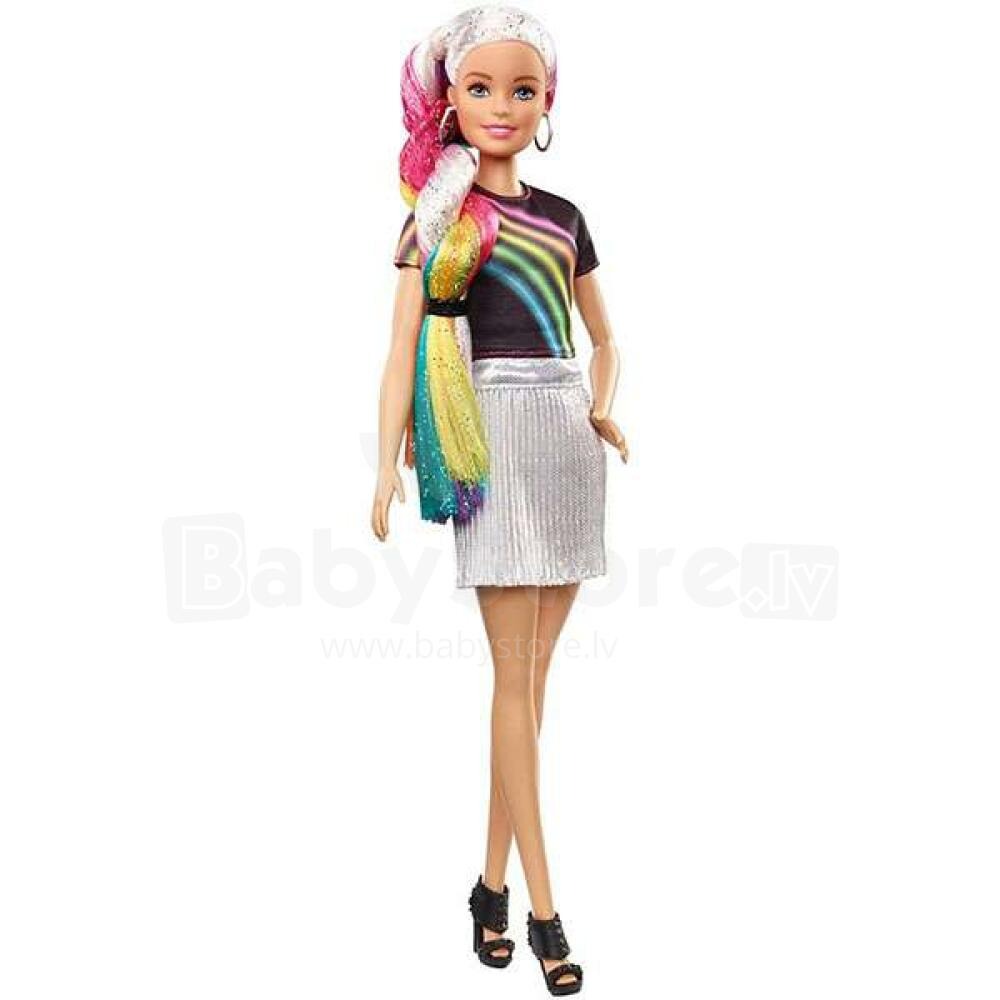 Barbie Rainbow Sparkle Hair Fashion Doll