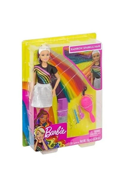 Barbie Rainbow Sparkle Hair Fashion Doll