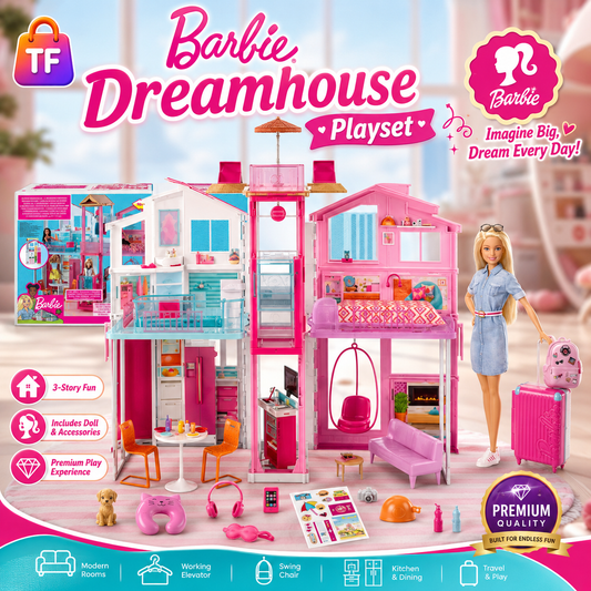 Barbie Townhouse Dollhouse Playset