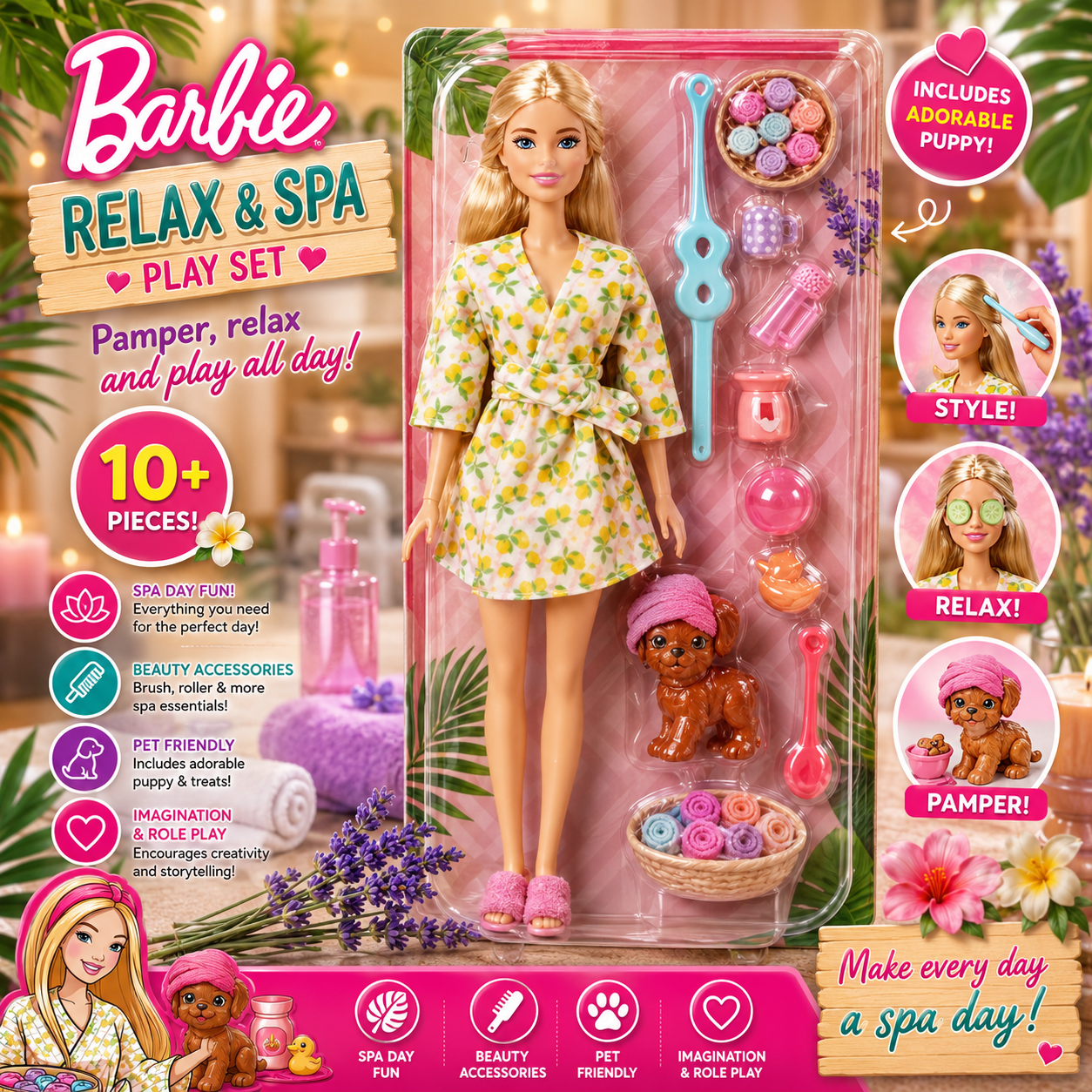 Barbie Wellness Fashion Doll