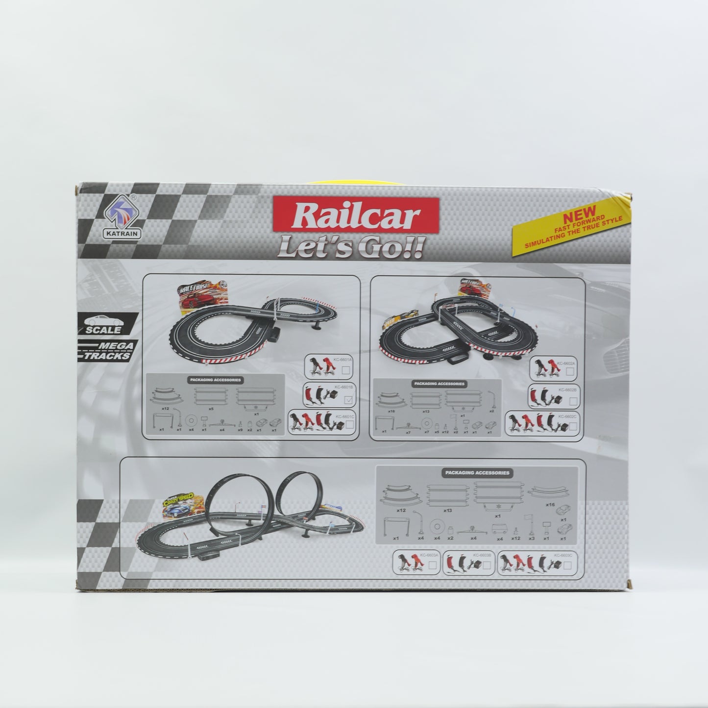 Battery Operated Rail Car Track Set - Age 3+