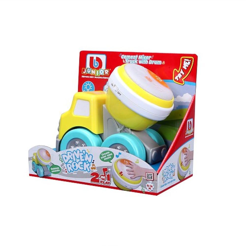 Bburago Junior Drive N Rock Cement Mixer with Drum