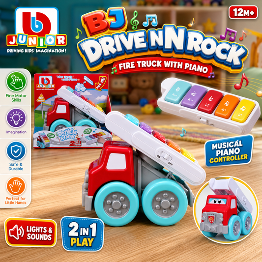 Bburago Junior Drive N Rock Tow Truck with Piano