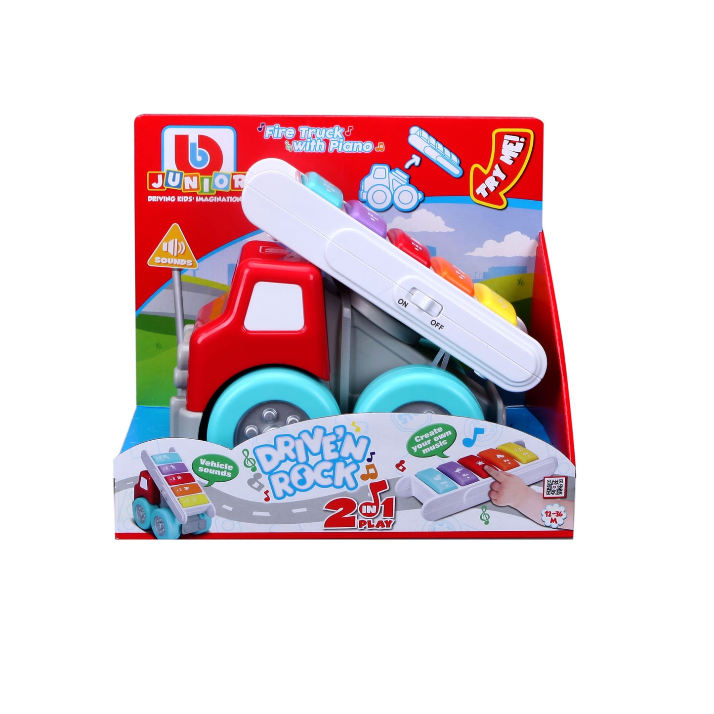 Bburago Junior Drive N Rock Tow Truck with Piano