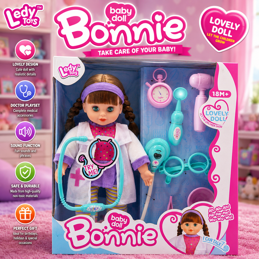 Bonnie Baby Doctor Doll Play Set