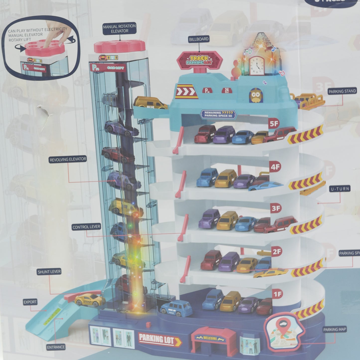 City Parking Lot Playset for Kids