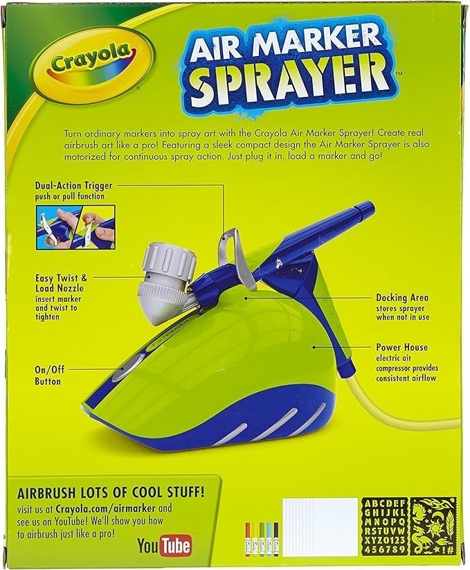 Crayola Air Marker Sprayer Art Kit