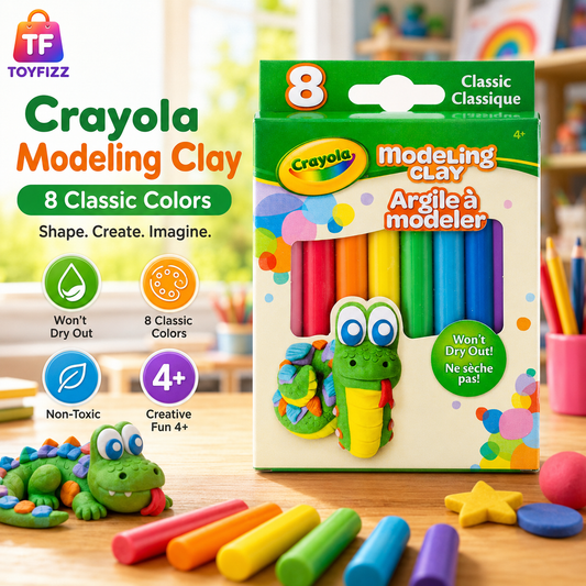 Crayola Classic Modeling Clay - 8 Colors - Ages 4+