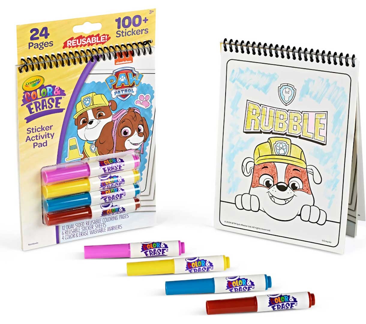 Crayola Color & Erase Paw Patrol Reusable Sticker Activity Pad - 24 Pages