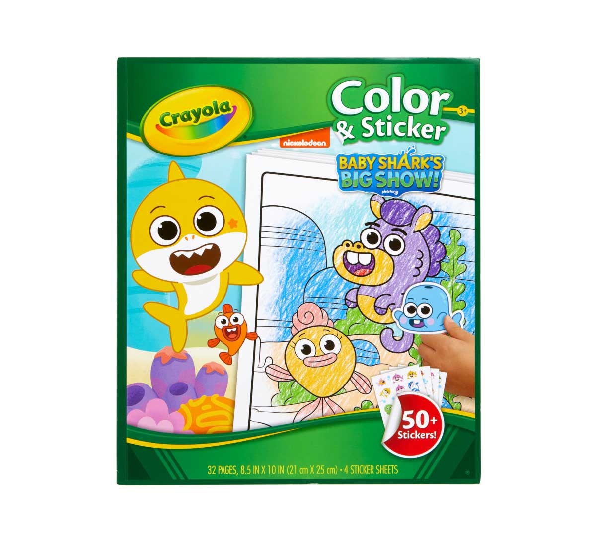 Crayola Color Wonder Baby Shark Coloring & Sticker Set