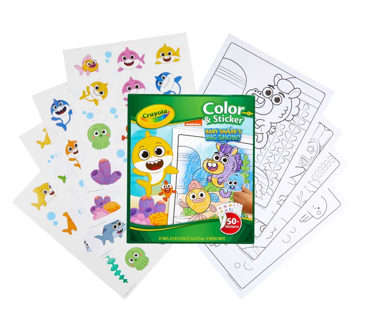 Crayola Color Wonder Baby Shark Coloring & Sticker Set
