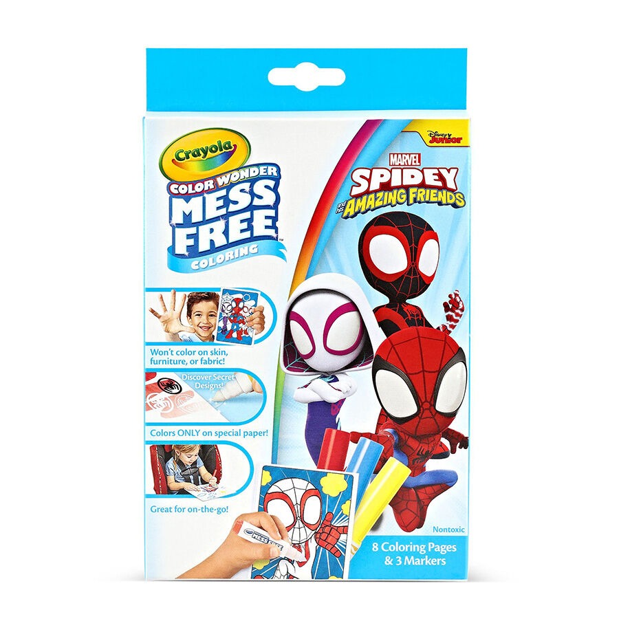 Crayola Color Wonder Spidey and His Amazing Friends Mini Coloring Set