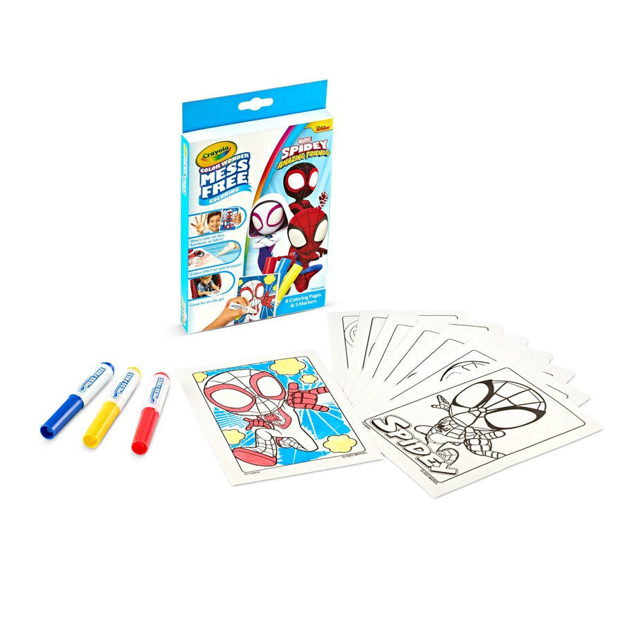 Crayola Color Wonder Spidey and His Amazing Friends Mini Coloring Set