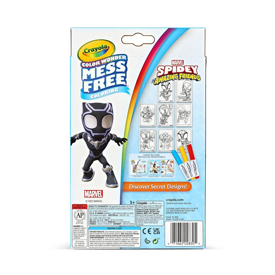 Crayola Color Wonder Spidey and His Amazing Friends Mini Coloring Set