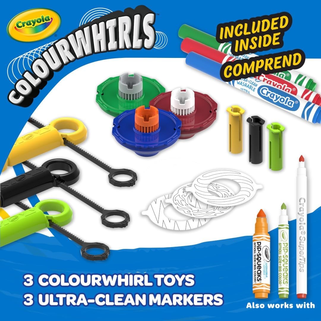Crayola Colour Whirls Spin Art Toy - Assorted Color