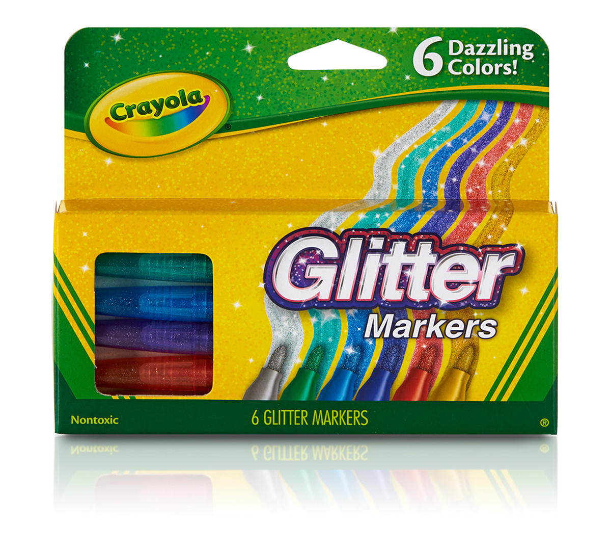 Crayola Glitter Markers - 6 Count