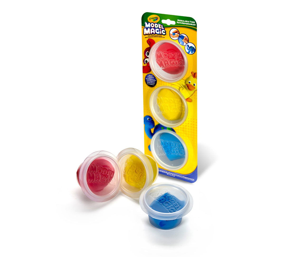 Crayola Model Magic Modeling Compound - 3 Tubs, Primary Colors
