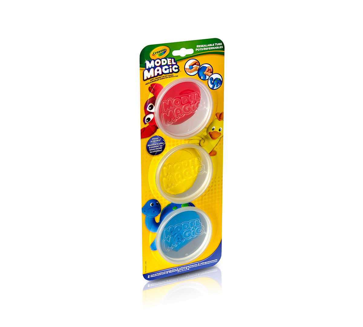 Crayola Model Magic Modeling Compound - 3 Tubs, Primary Colors