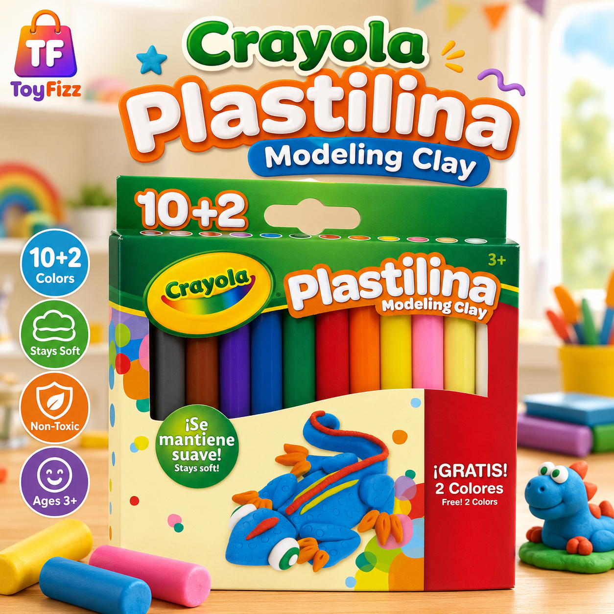 Crayola Plastilina Modeling Clay - 12 Colors