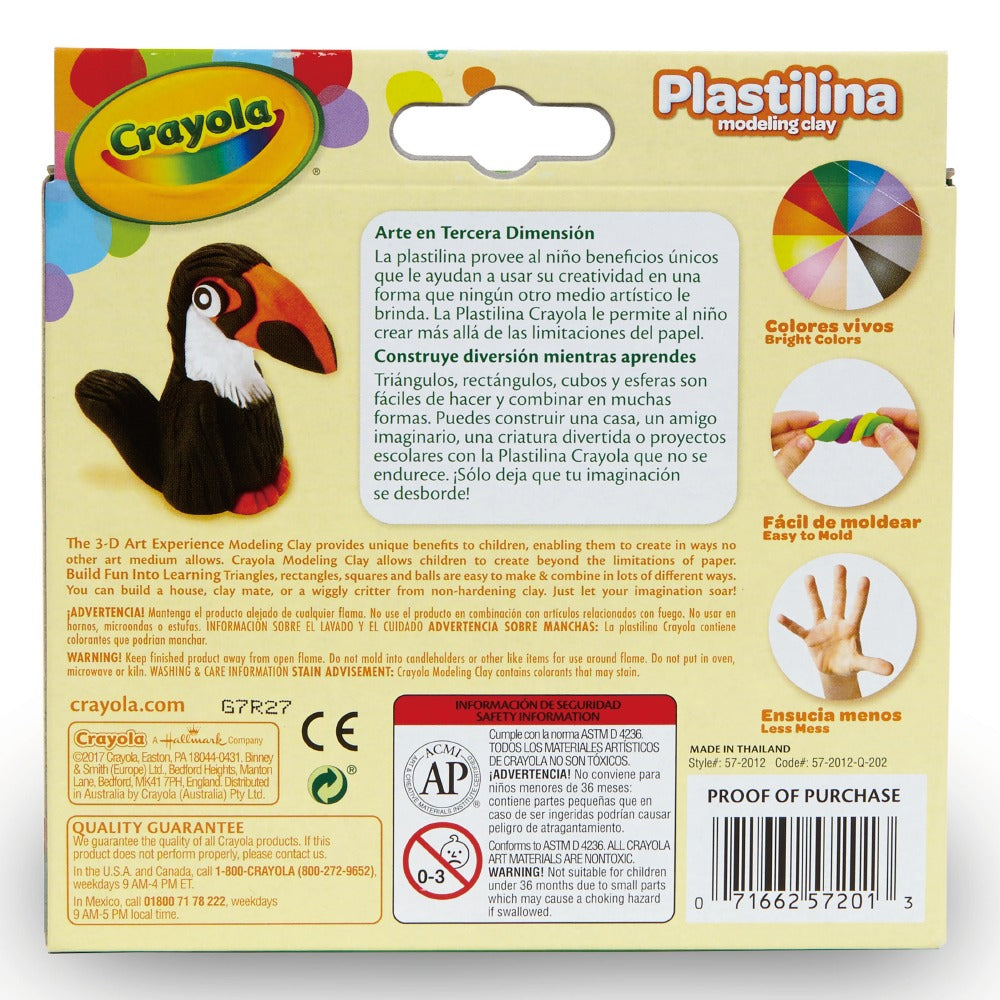 Crayola Plastilina Modeling Clay - 12 Colors