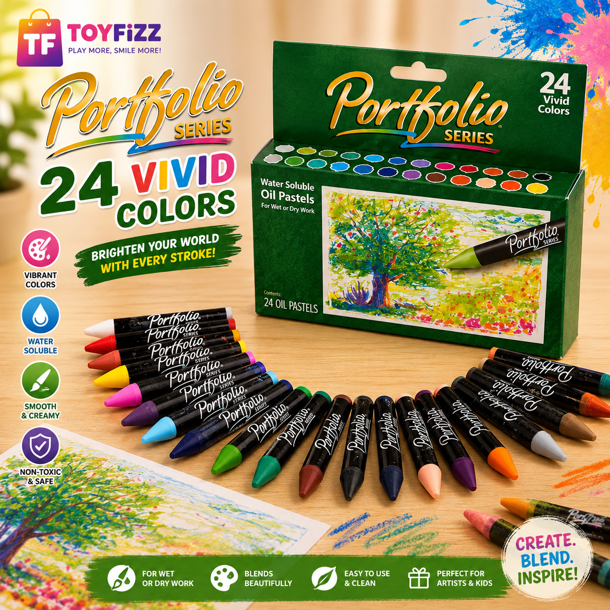 Crayola Portfolio Series Oil Pastels - 24 Colors