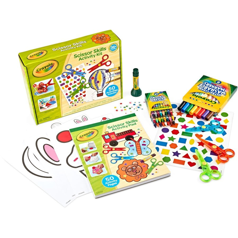 Crayola Scissor Skills Activity Kit - 50 Activities - Ages 36M+