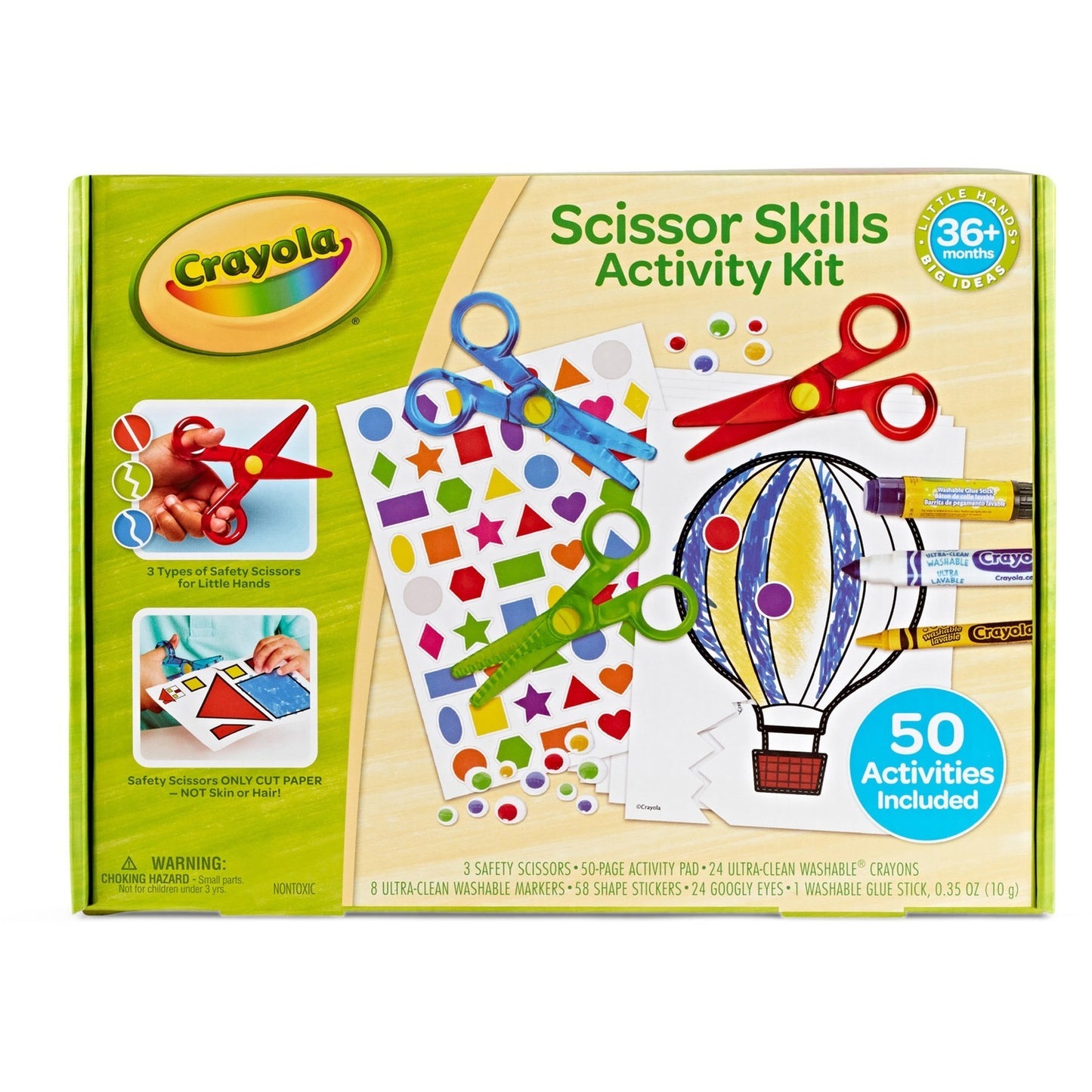 Crayola Scissor Skills Activity Kit - 50 Activities - Ages 36M+
