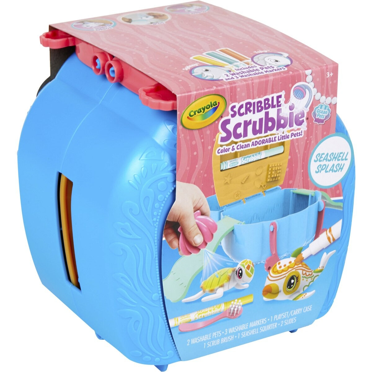 Crayola Scribble Scrubbie Ocean Pets Carry Case Set