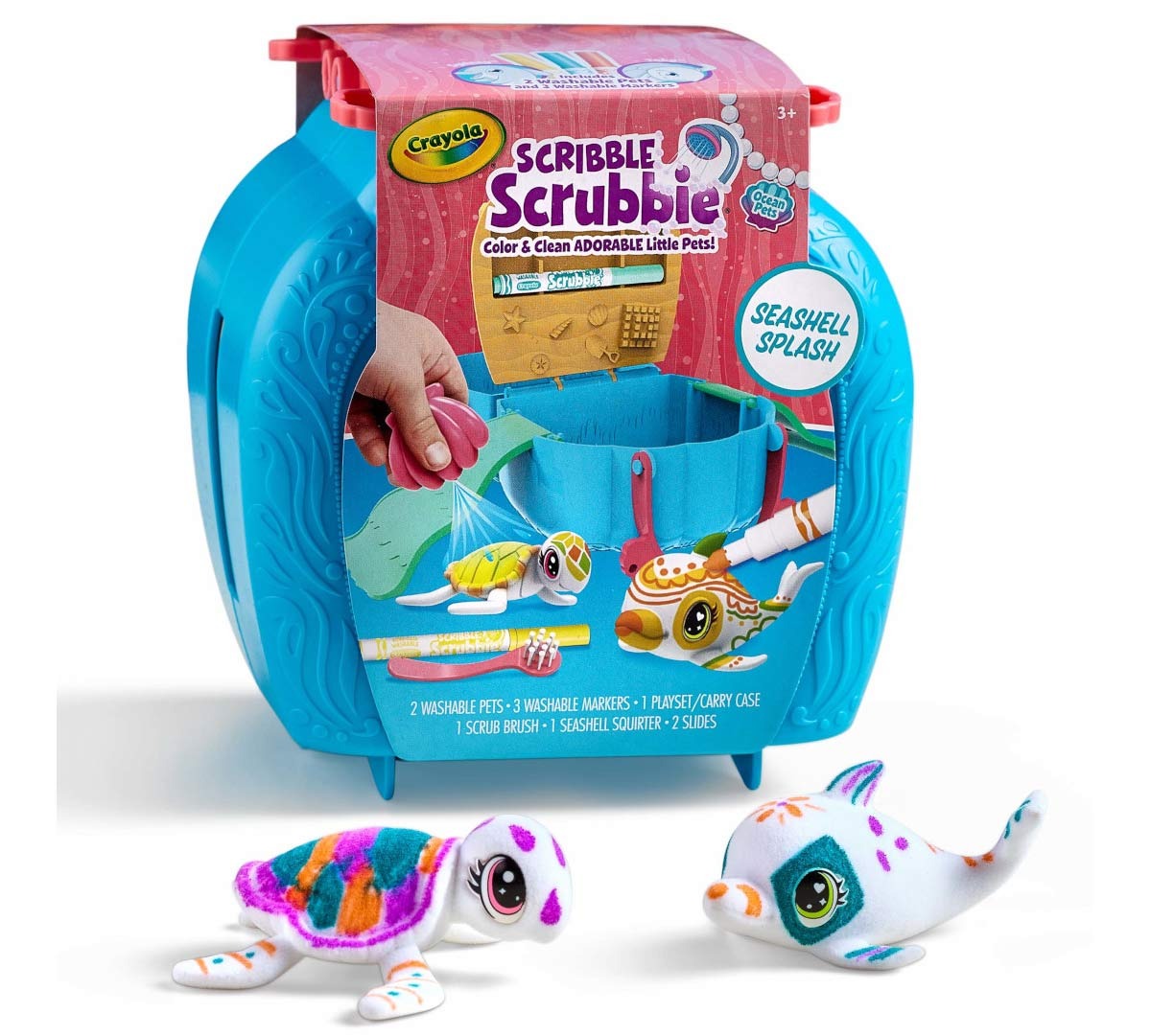Crayola Scribble Scrubbie Ocean Pets Carry Case Set