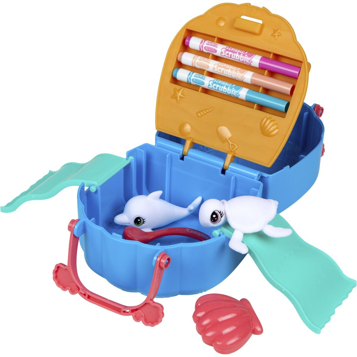Crayola Scribble Scrubbie Ocean Pets Carry Case Set