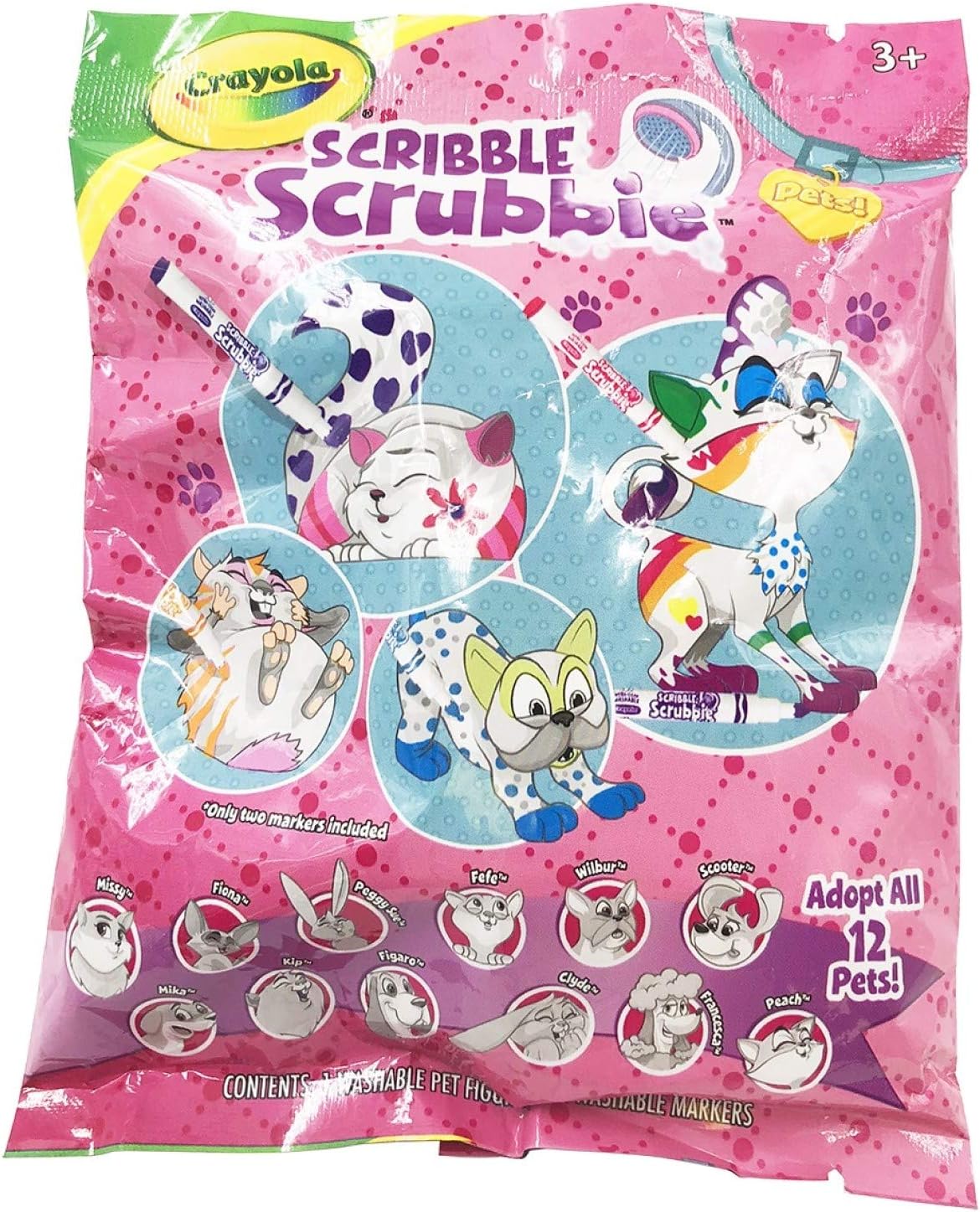 Crayola Scribble Scrubbie Pets Mystery Pet Activity Set - Assorted Design - Ages 3+