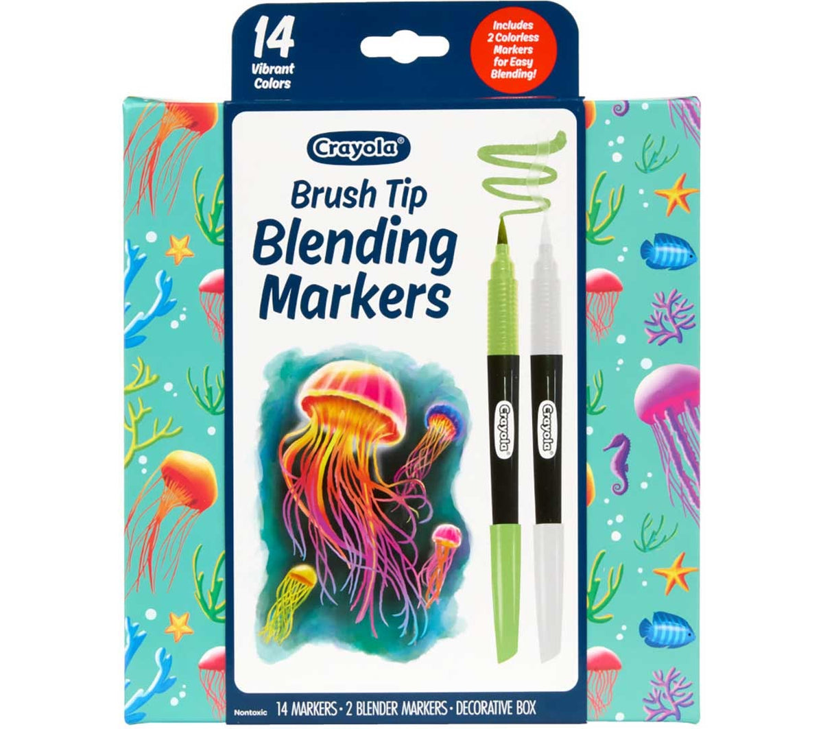 Crayola Signature Brush Tip Blending Markers - 14 Count