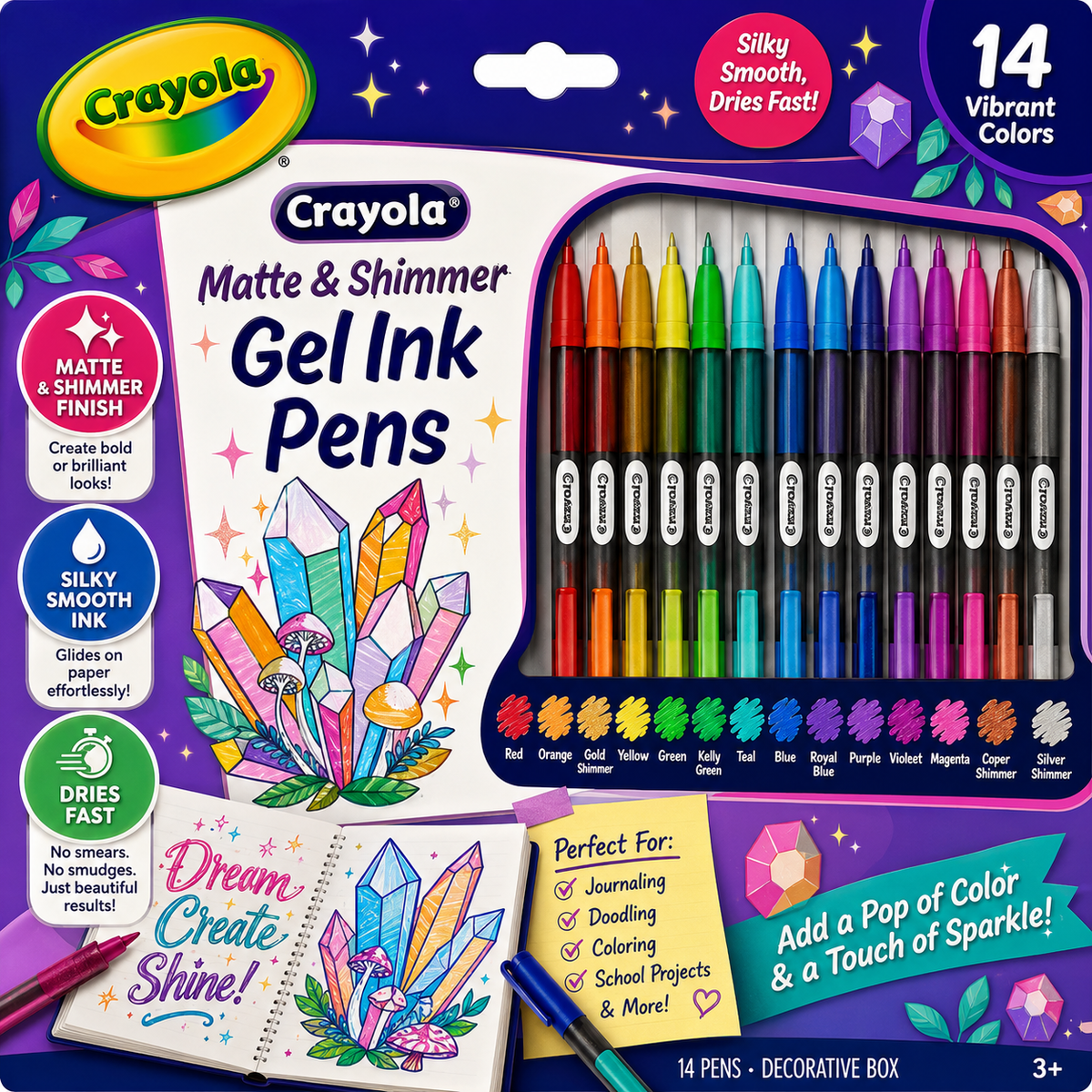 Crayola Signature Gel Ink Pens - 14 Count