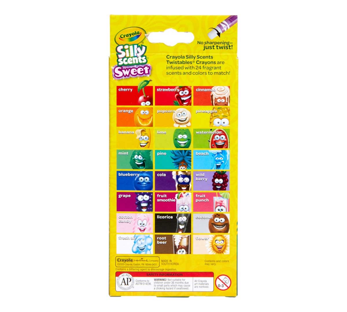 Crayola Silly Scents Mini Twistables Crayons - 24 Count