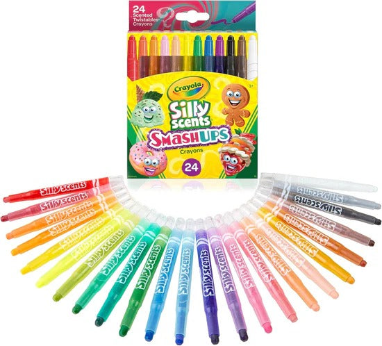 Crayola Silly Scents Smash Ups Mini Twistables Crayons - 24 Count