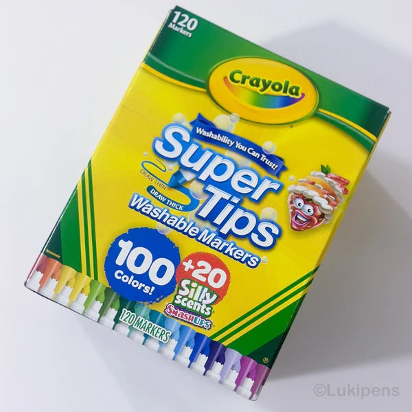 Crayola Super Tips Washable Markers with Silly Scents - 120 Count