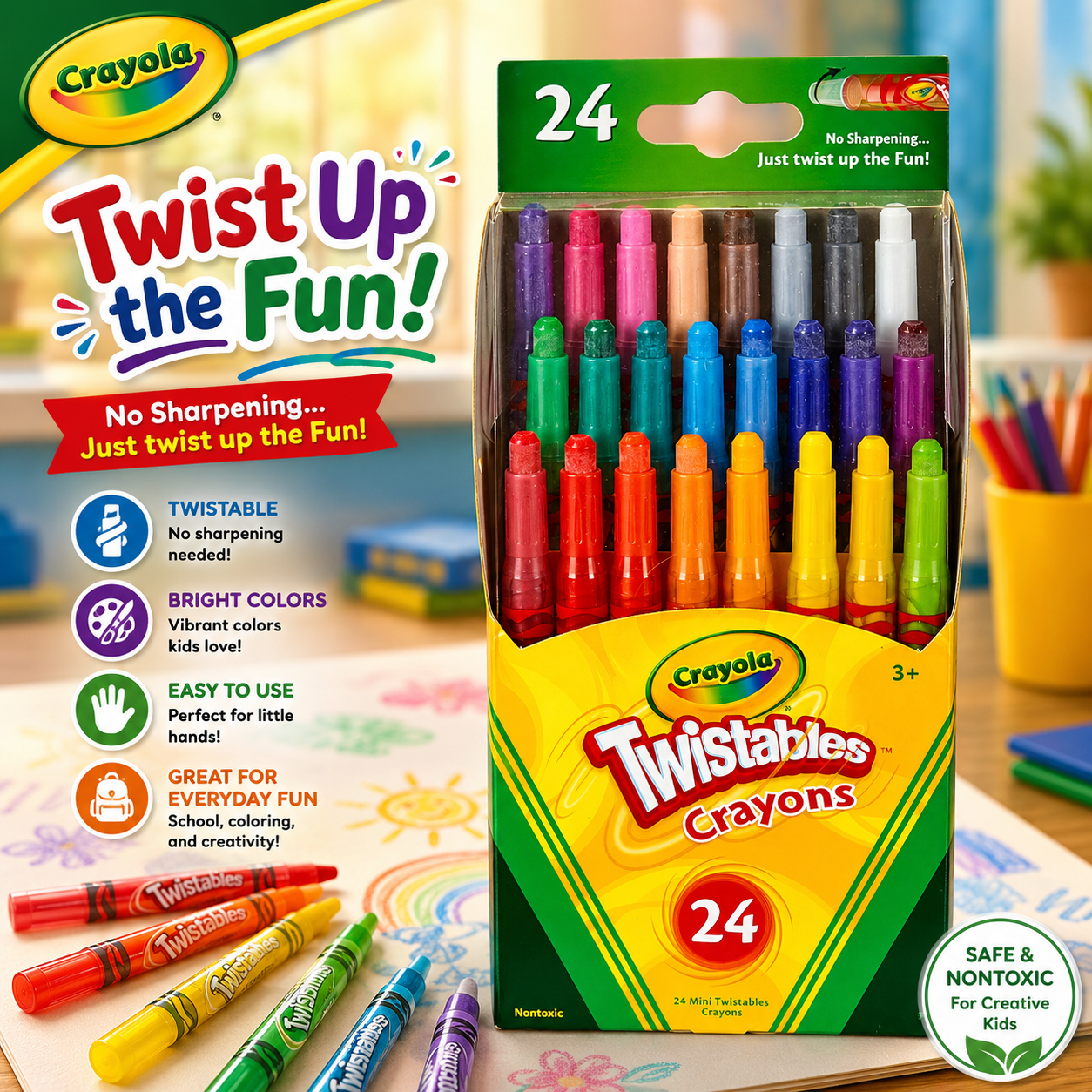 Crayola Twistables Crayons - 24 Count