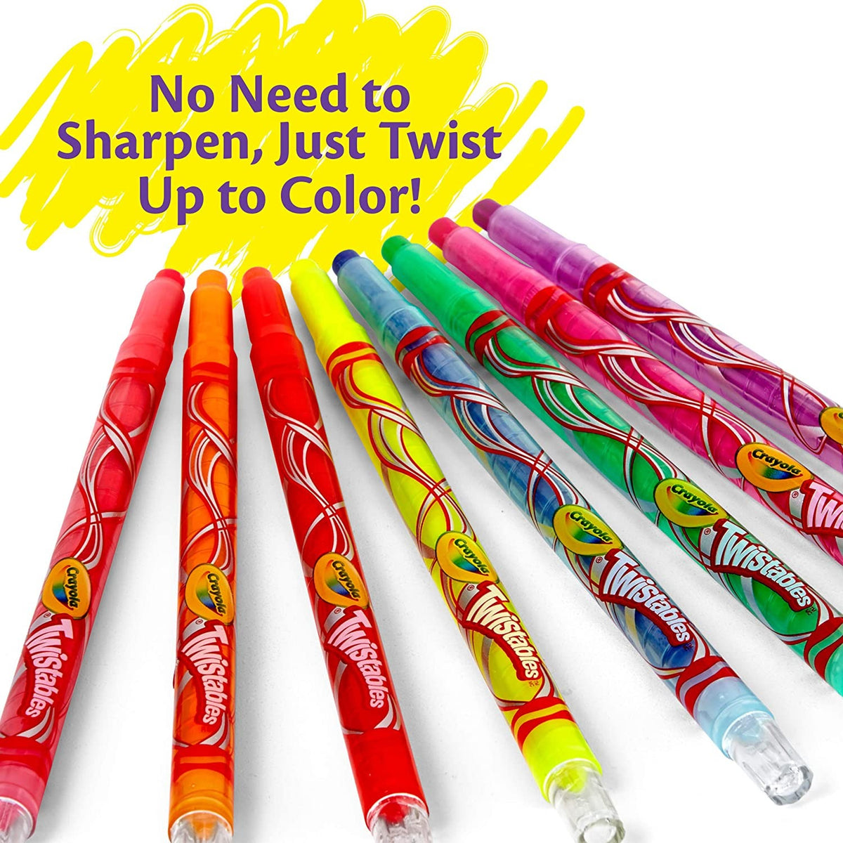 Crayola Twistables Extreme Colors Crayons - 8 Count