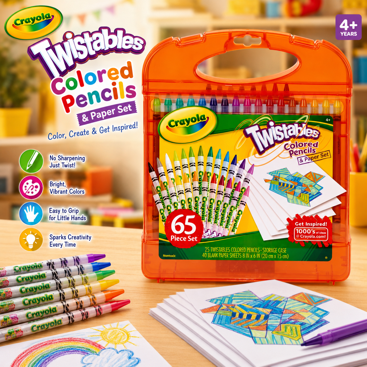 Crayola Twistables Giftable Storage Set - 65 Piece