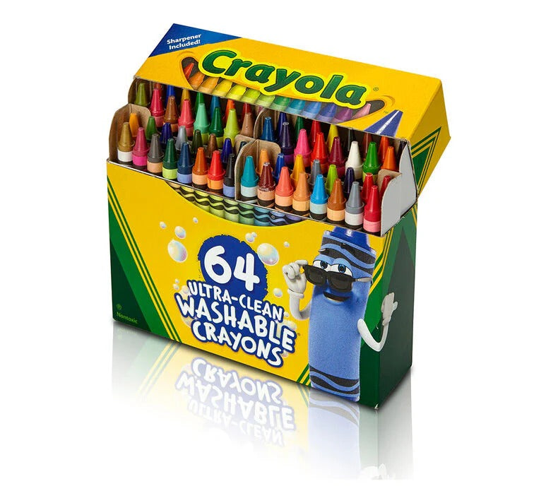 Crayola Ultra-Clean Washable Crayons - 64 Count