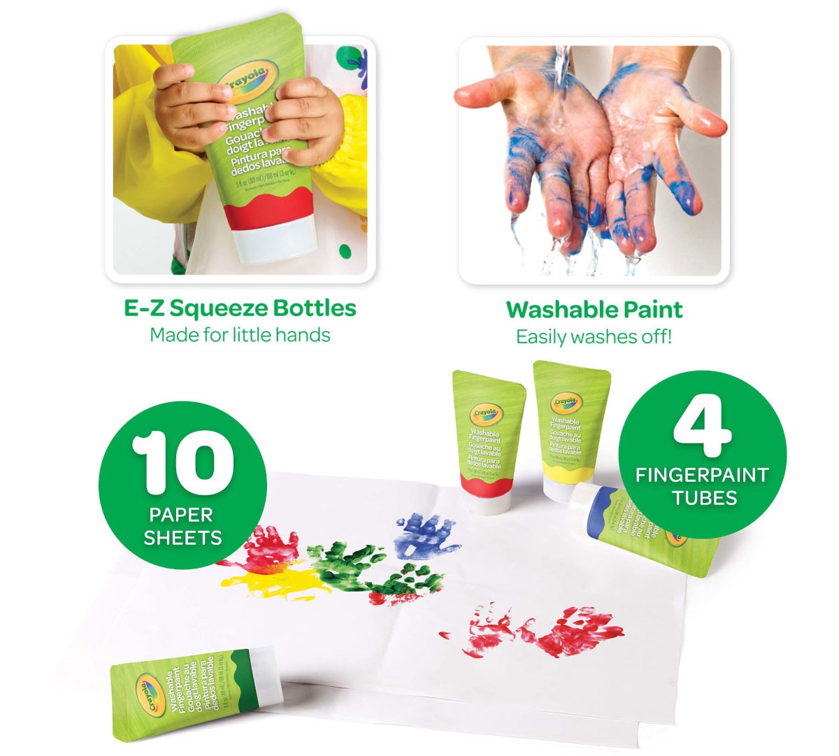 Crayola Washable Fingerprint Kit - Ages 12M+