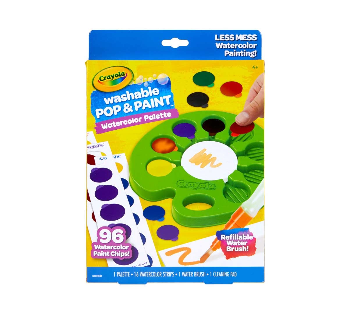 Crayola Washable Pop & Paint Watercolor Palette