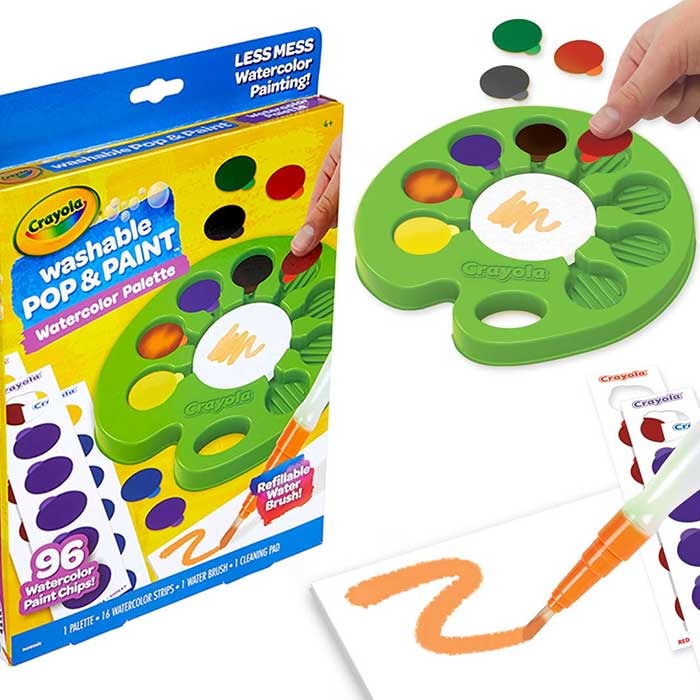 Crayola Washable Pop & Paint Watercolor Palette