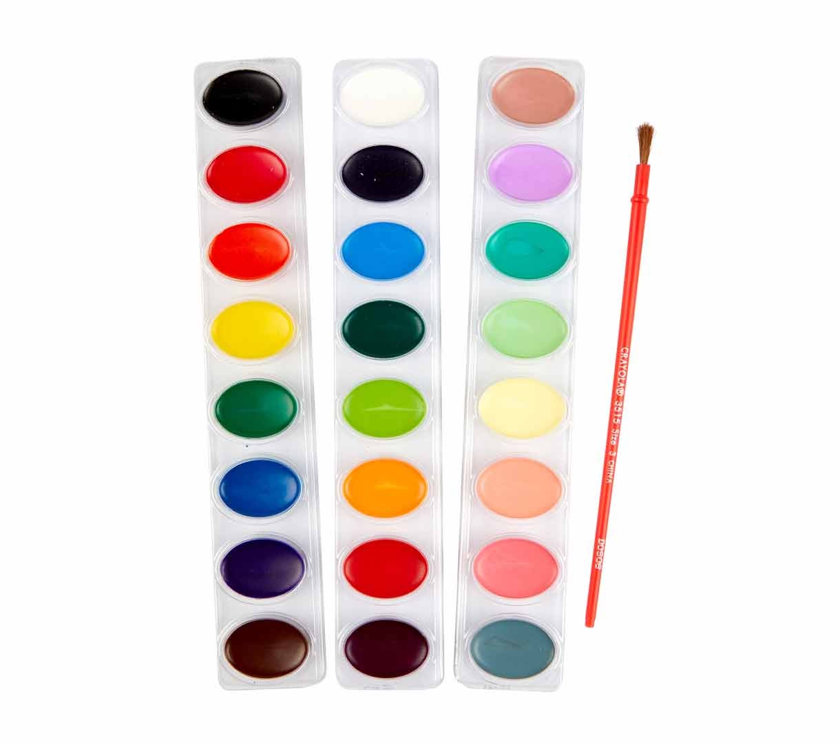 Crayola Washable Watercolors Paint Set - 24 Colors
