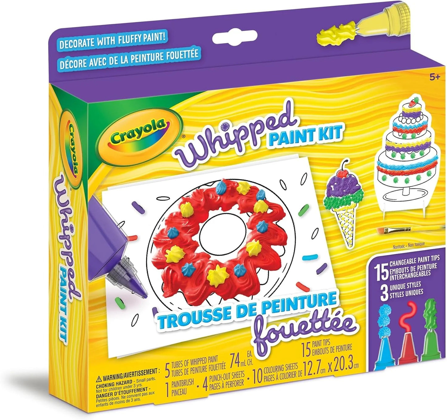 Crayola Whipped Paint Kit - 5 Colors